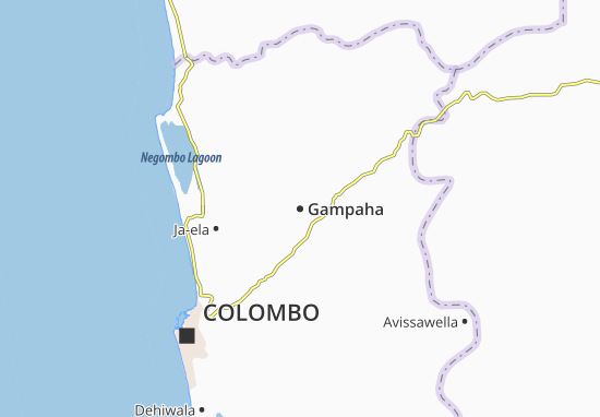 Karte Stadtplan Gampaha