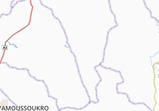 Mapa Atien-Kouassikro