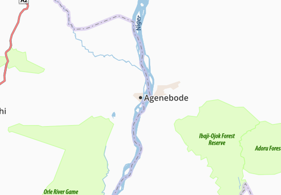 Mapa Agenebode
