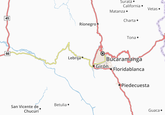 Mapa Lebrija