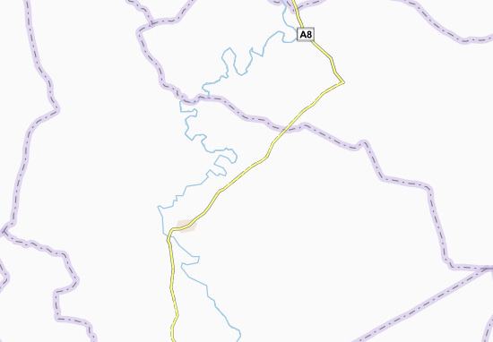 Kaart Plattegrond Diankoukro
