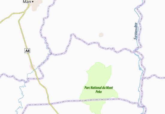 Karte Stadtplan Diéouzon