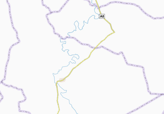 Akouassikro Map
