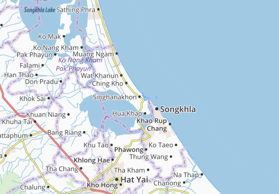 Karte Stadtplan Singhanakhon