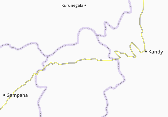 Karte Stadtplan Kegalla