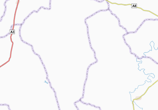 Kaart Plattegrond Aka-Kouamikro