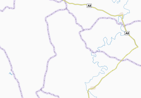 Karte Stadtplan Boua Kouadiokro