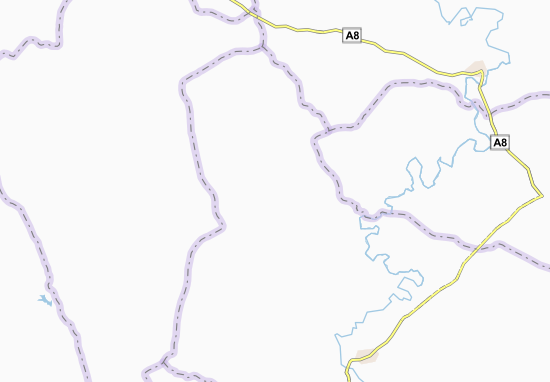 Kaart Plattegrond Léngoué-Kouadiokro