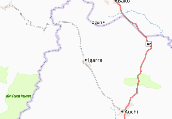 Karte Stadtplan Igarra