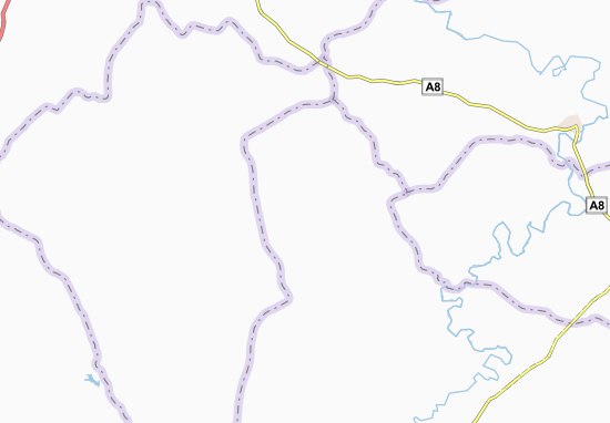 Karte Stadtplan Ndri-Kouadiokro