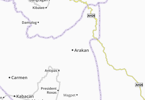Kaart Plattegrond Arakan