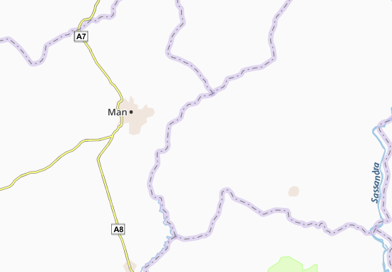 Péhoué Map