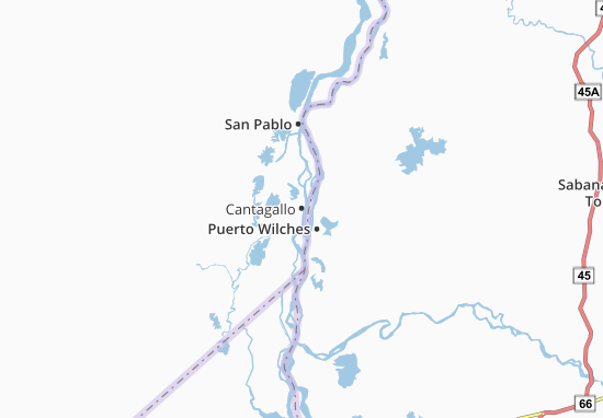 Kaart Plattegrond Cantagallo