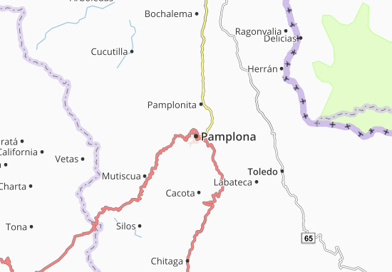 Karte Stadtplan Pamplona