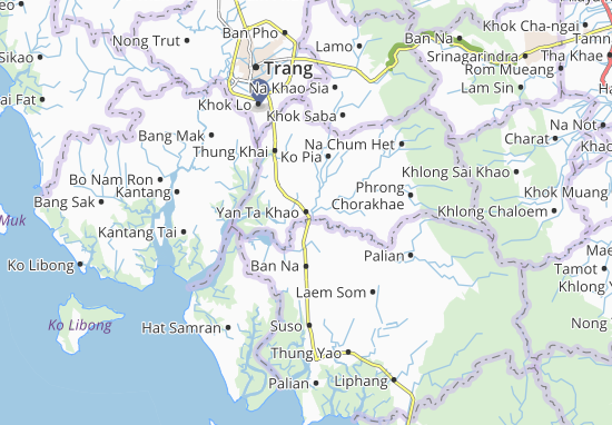 Karte Stadtplan Yan Ta Khao