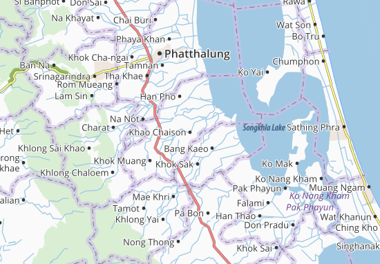 Karte Stadtplan Khao Chaison