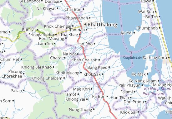Khuan Khanun Map