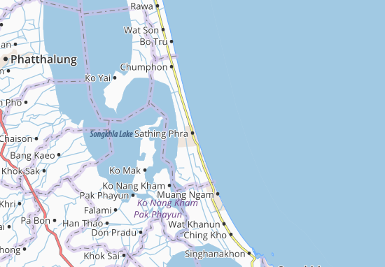 Kaart Plattegrond Sathing Phra
