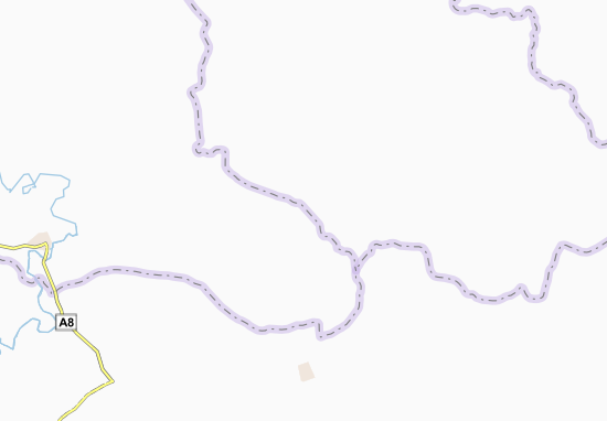 Kaart Plattegrond Kouamé-Boussikro