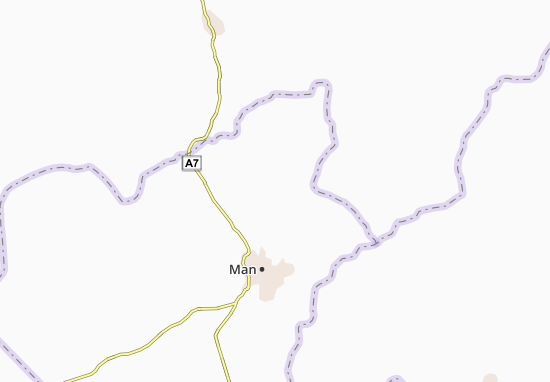 Karte Stadtplan Gbatapogouen