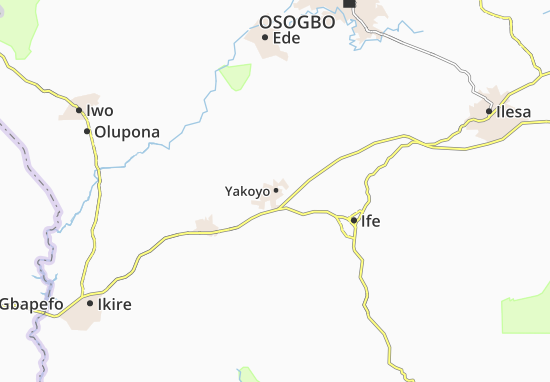 Karte Stadtplan Yakoyo