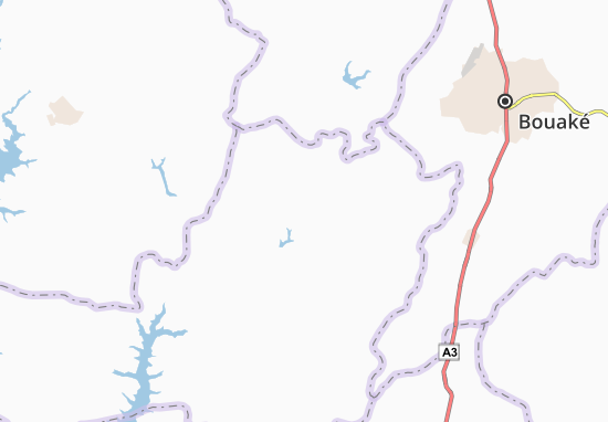 Karte Stadtplan Adiongouassou