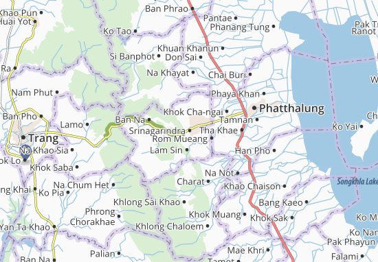 Srinagarindra Map