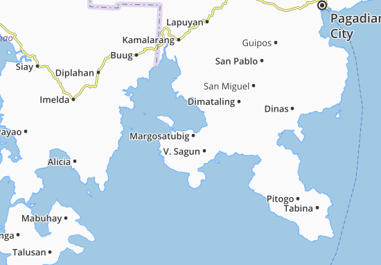 Karte Stadtplan Margosatubig