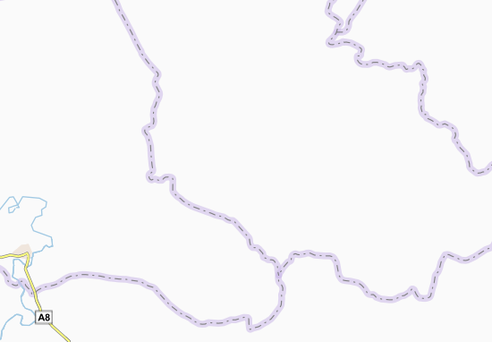 Mapa Kouandi-Ndakro