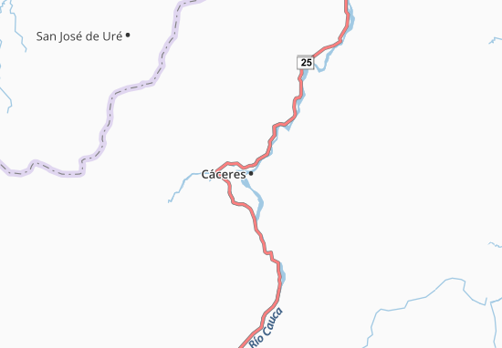 Cáceres Map