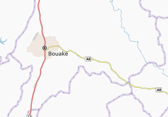 Kaart Plattegrond Atiouakro