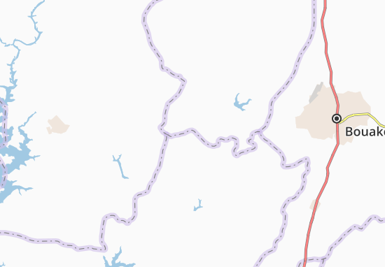 Karte Stadtplan Andokro-Kuaku