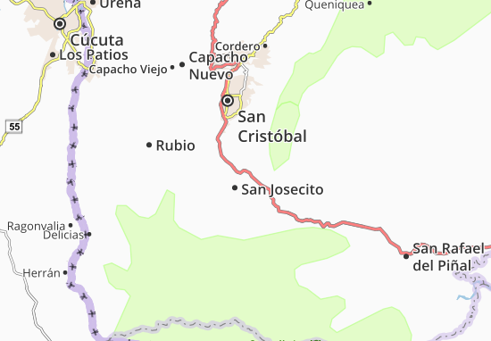 San Josecito Map
