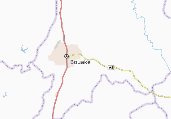 Kaart Plattegrond Kouassiblékro