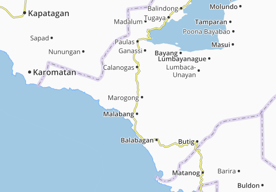 Kaart Plattegrond Marogong