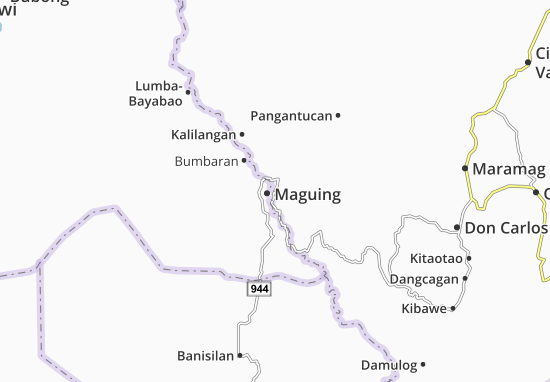 Karte Stadtplan Maguing