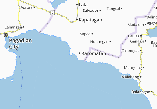 Karte Stadtplan Karomatan