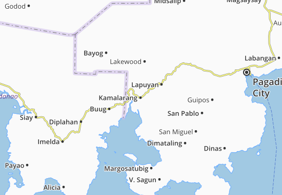 Karte Stadtplan Kamalarang