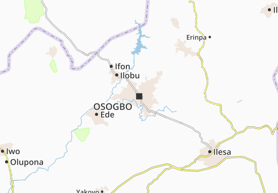 Karte Stadtplan Osogbo