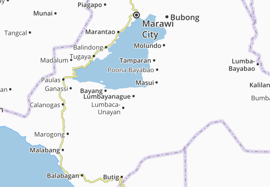 Kaart Plattegrond Lumbayanague