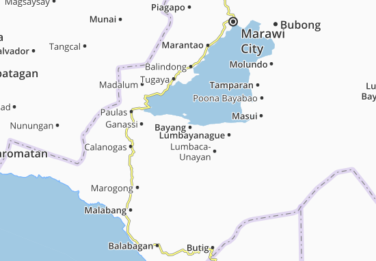 Karte Stadtplan Bayang