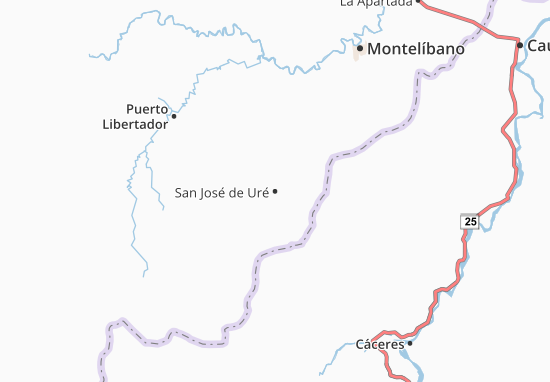 Kaart Plattegrond San José de Uré