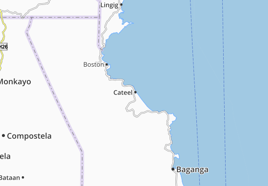 Mapa Cateel
