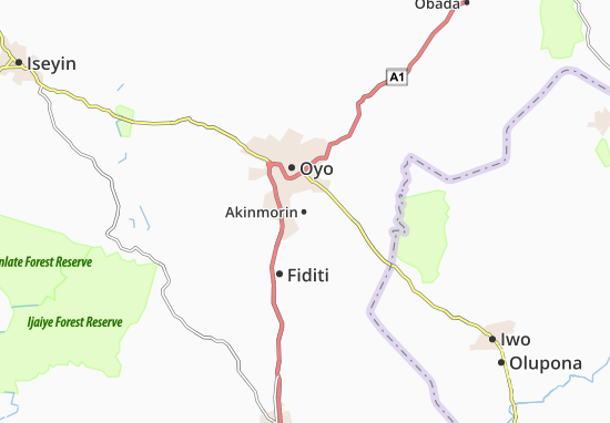 Kaart Plattegrond Akinmorin