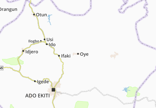 Kaart Plattegrond Oye