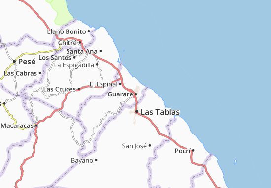 Karte Stadtplan Guarare