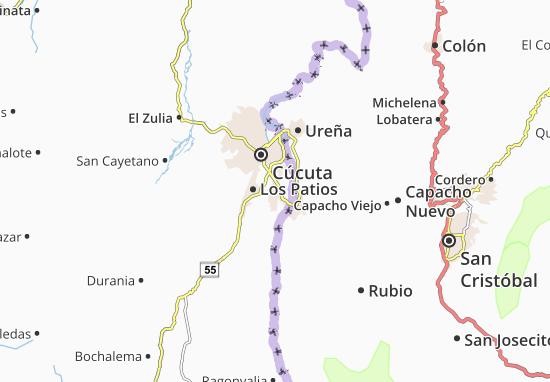 Villa del Rosario Map
