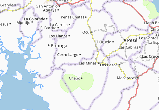 Kaart Plattegrond Cerro Largo