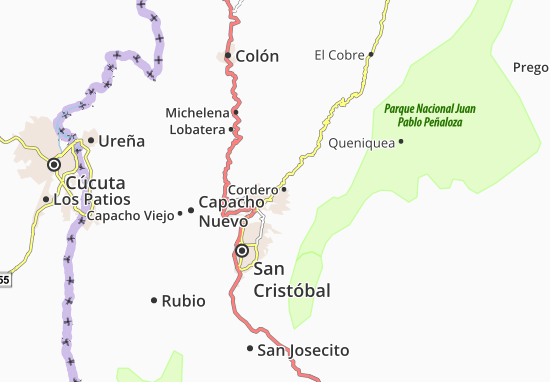 Mapa Cordero