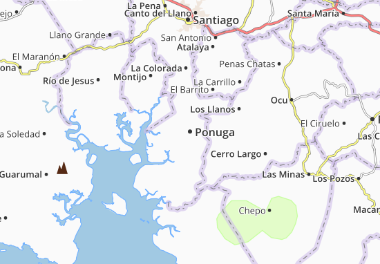 Karte Stadtplan Ponuga